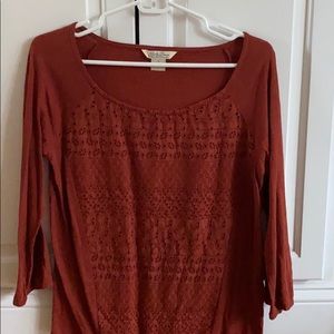 Lucky brand long sleeve blouse